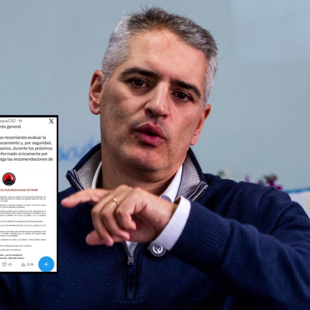 El gobernador Andrés Julián mostró su indignación por la decisión de Invías, quien siendo una entidad estatal, compartió un comunicado de un grupo guerrillero. Fotos: Julio César Herrera Echeverri y Captura de X @numeral767