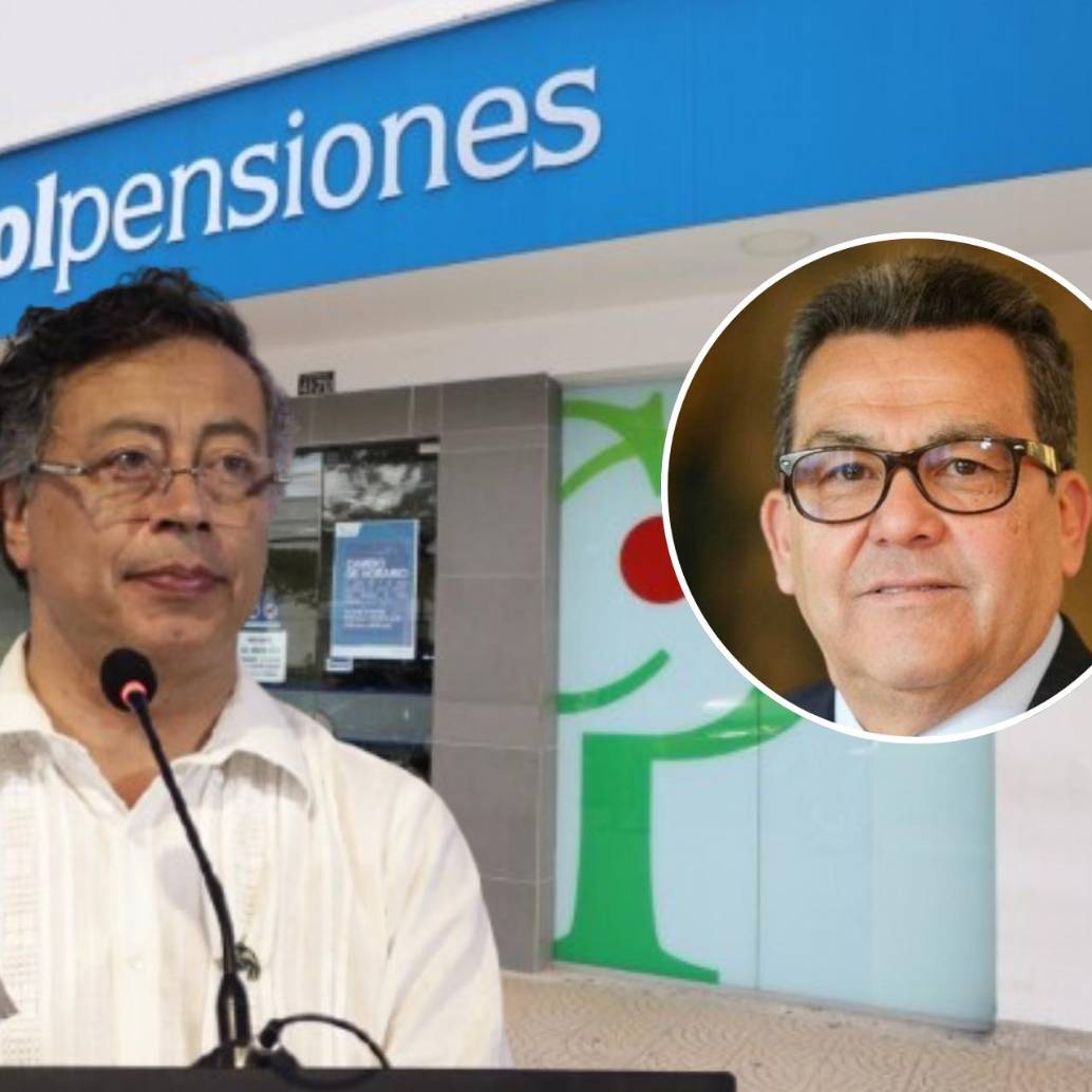 Se firmó un decreto que avala la creación de 800 puestos nuevos en Colpensiones. A la izquierda, el presidente Gustavo Petro; a la derecha, el presidente de Colpensiones, Jaime Dussán. Foto: Colprensa/Redes Sociales