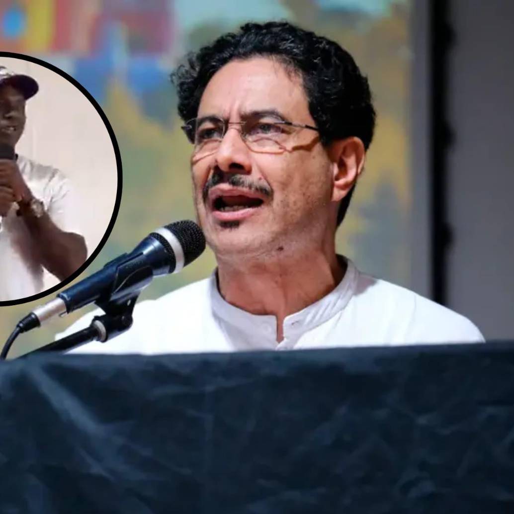 El militante del video tiene una gorra alusiva a la campaña de Cepeda. Foto: Captura de video/Colprensa.