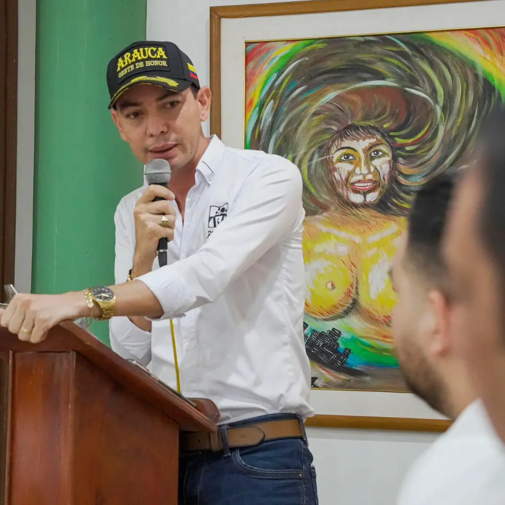 Juan Alfredo Qüenza, alcalde de Arauca. FOTO: Tomada de X @alcaldiaarauca