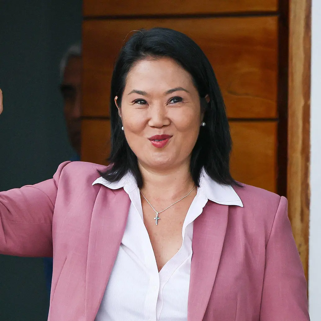 Keiko Fujimori llega a la presidencia tras completarse el 100 % de los escrutinios, siendo este su cuarto intento. Foto: AFP