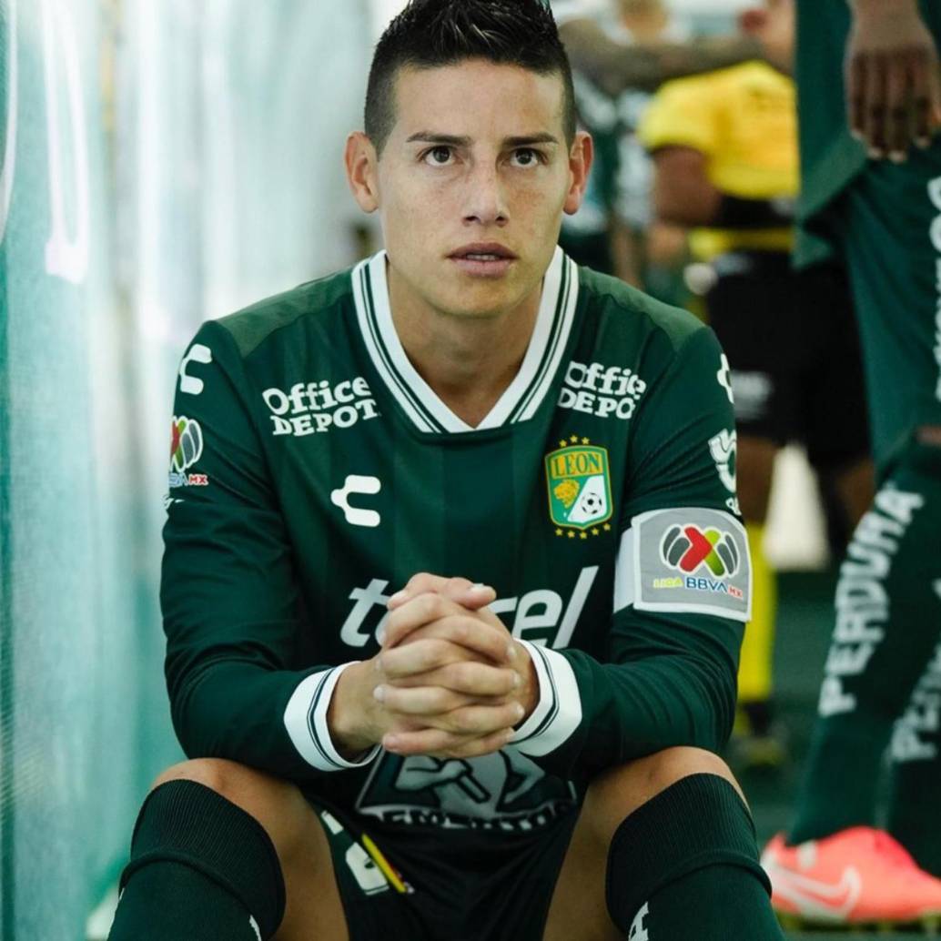El capitán del Club León y de la Selección Colombia habló sobre su situación contractual con el equipo mexicano, quien hasta ahora no le ha renovado. FOTO: Redes sociales Club León y @jamesdrodriguez