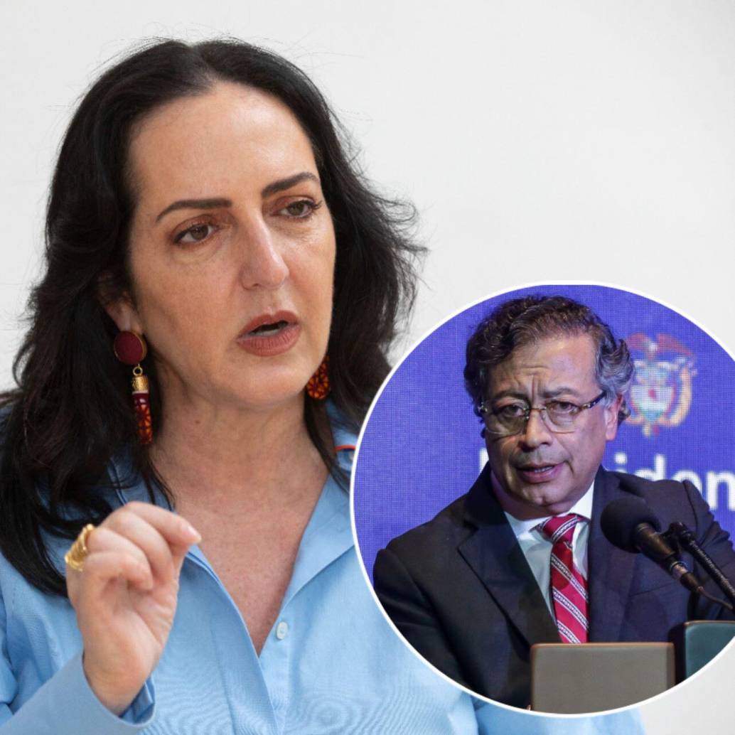 María Fernanda Cabal arremetió contra Gustavo Petro por sus declaraciones sobre un bombardeo de Ecuador en zona fronteriza. Fotos: Esneyder Gutiérrez Cardona y Colprensa