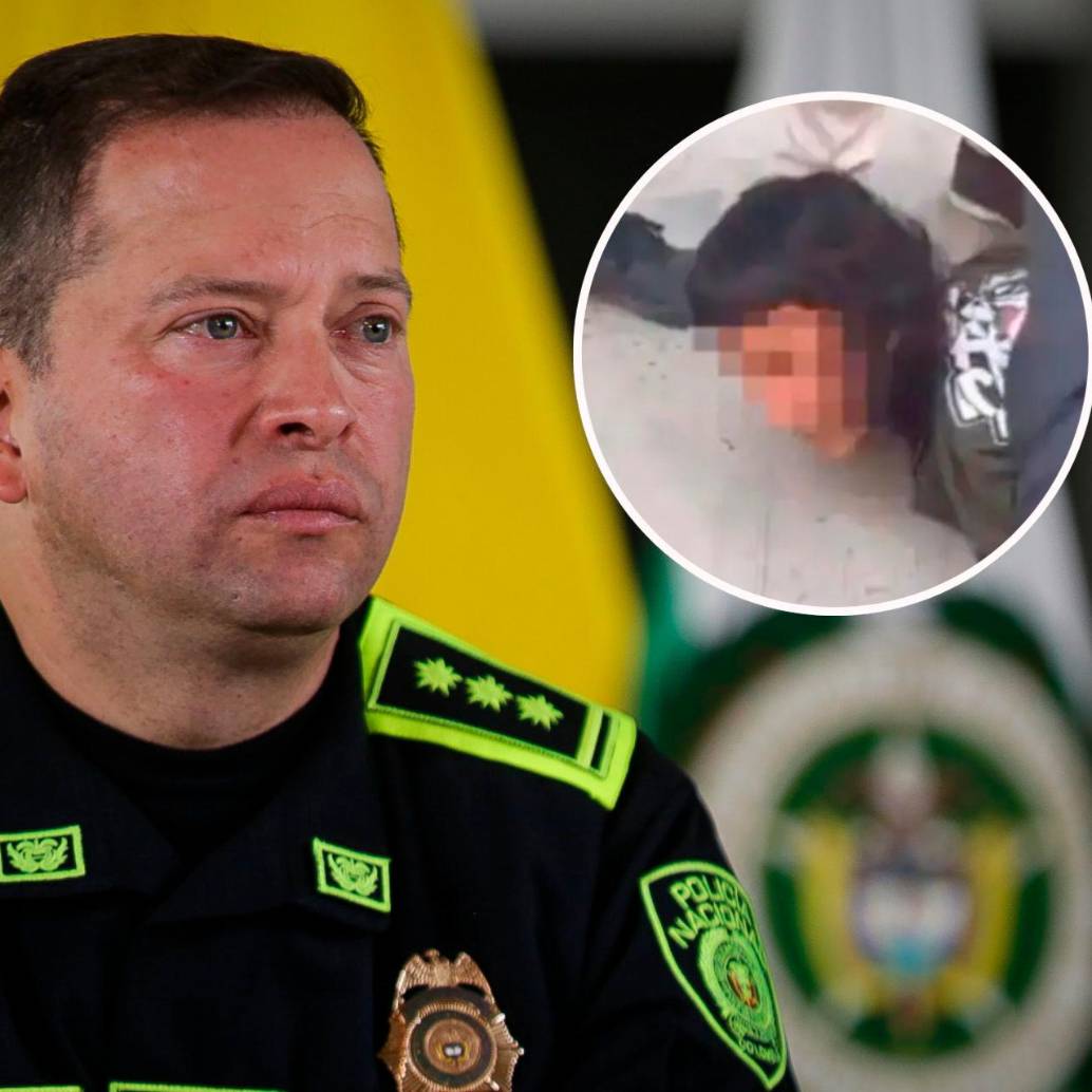 El director de la Policía, general Carlos Fernando Triana, también habló del celular del joven que disparó contra Miguel Uribe. FOTOS: Colprensa y captura de video 