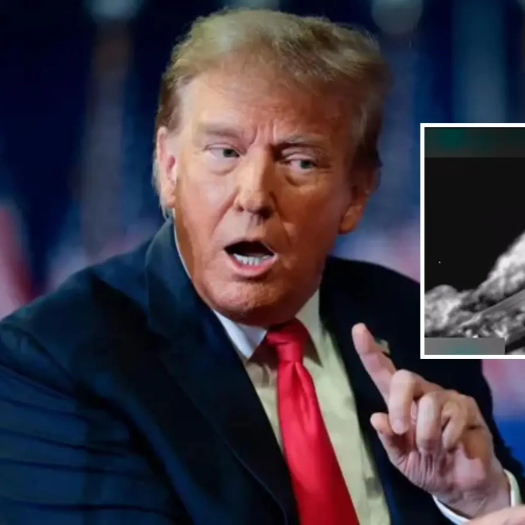 Donald Trump publicó un video como habría sido el ataque al barco cargado presuntamente de droga y que salió de Venezuela. FOTO: Getty y Captura video Truth Social