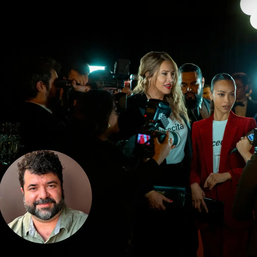 Samuel Castro ganó el Premio Nacional de Periodismo Simón Bolívar por su pódcast independiente sobre el análisis de la película Emilia Pérez y el cine de Jacques Audiard. FOTOS Cortesía