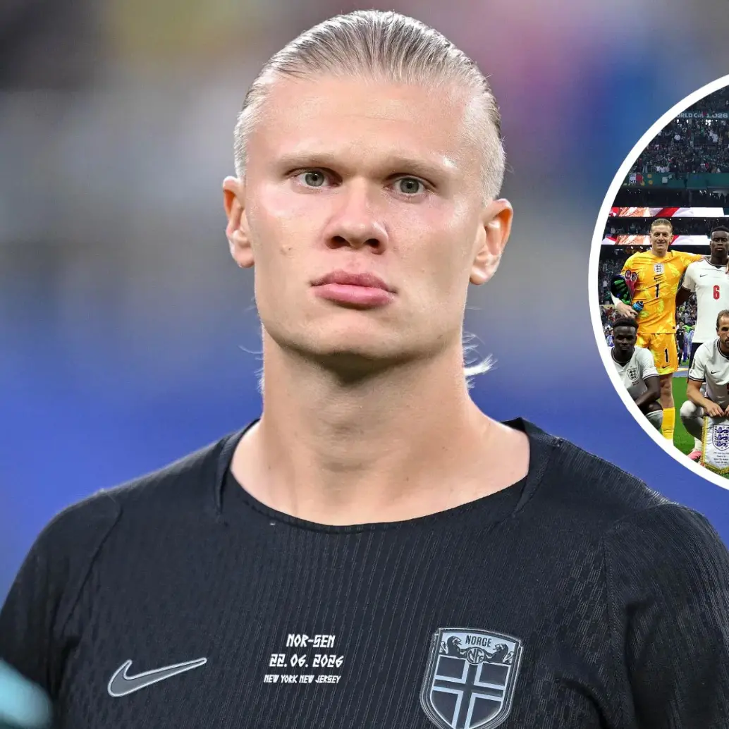 El delantero noruego revivirá sus raíces este sábado en Miami ante una Inglaterra a la que ya le tiró la obligación de ganar. FOTO: Getty y redes sociales @England