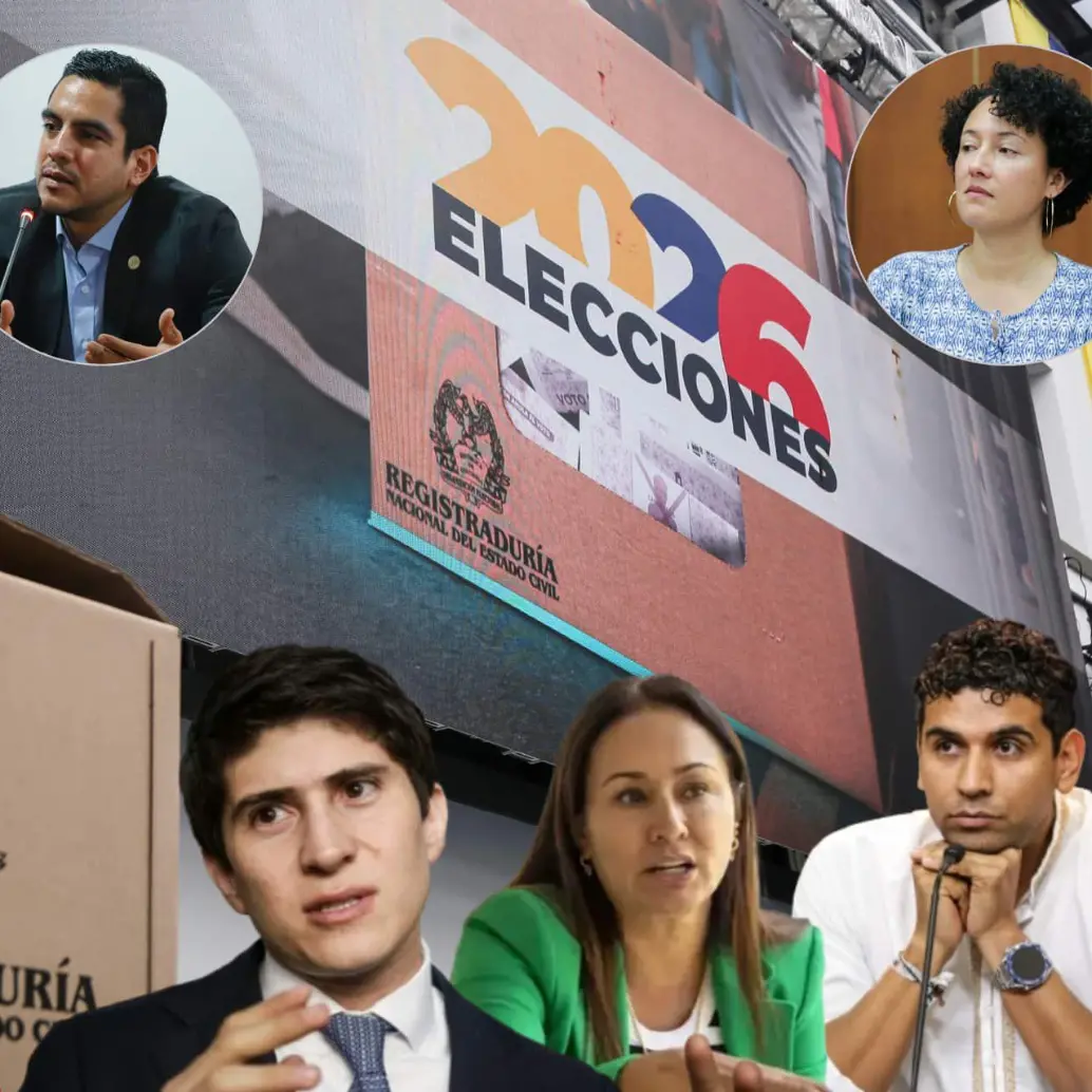 Arriba de izquierda a derecha: Julio Elías Chagüi, Alex Flórez y Isabel Zuleta. Abaja, en el mismo orden: Martha Peralta, Wadith Manzur, Berenice Bedoya y David Racero. Foto: Colprensa