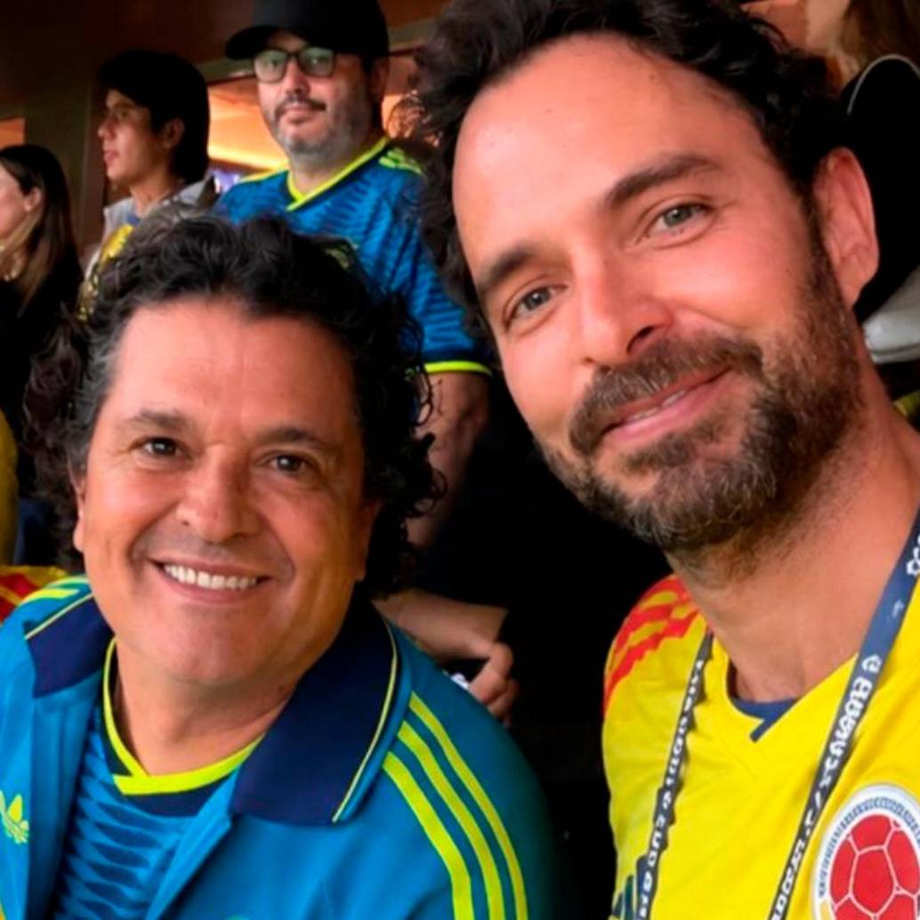 Fonseca, Carlos Vives y Manolo Cardona estuvieron en las tribunas durante el debut de la selección Colombia en el Mundial de la Fifa 2026. Foto: cortesía @manolo cardona.