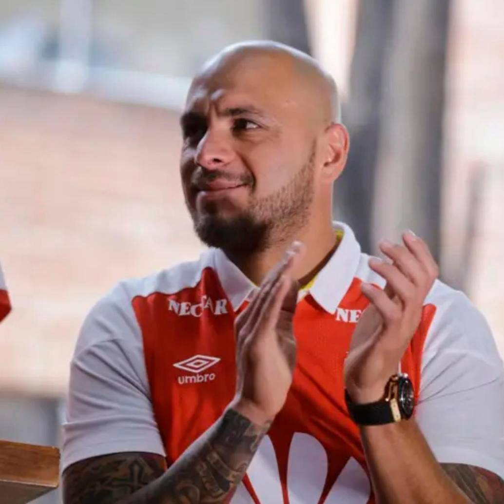 El futbolista argentino Omar Pérez fue figura con Independiente Santa Fe. Con ese club ganó la Copa Sudamericana del 2015. Foto: Colprensa