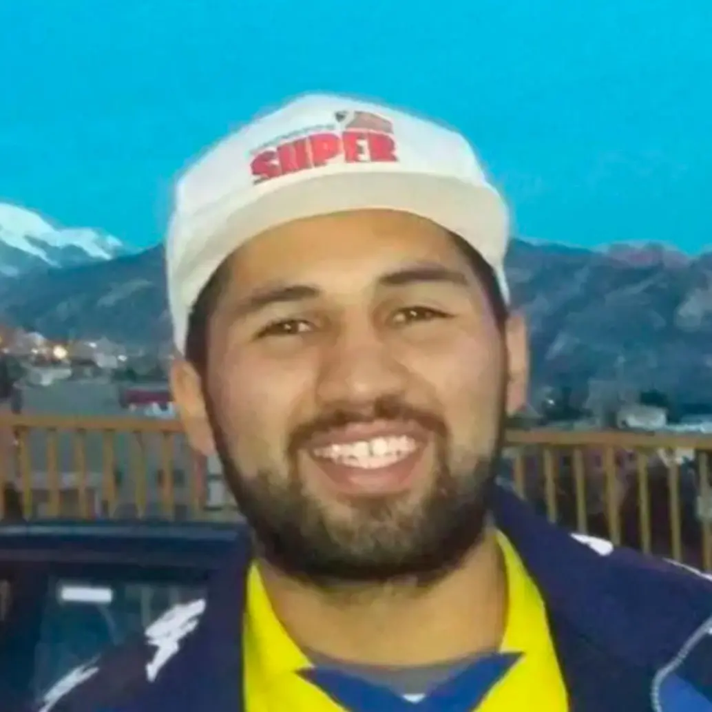 Él era Sergio Blanco, el hincha de Santa Fe que murió el pasado 6 de agosto a las afueras del Movistar Arena. FOTO: Tomada de redes sociales