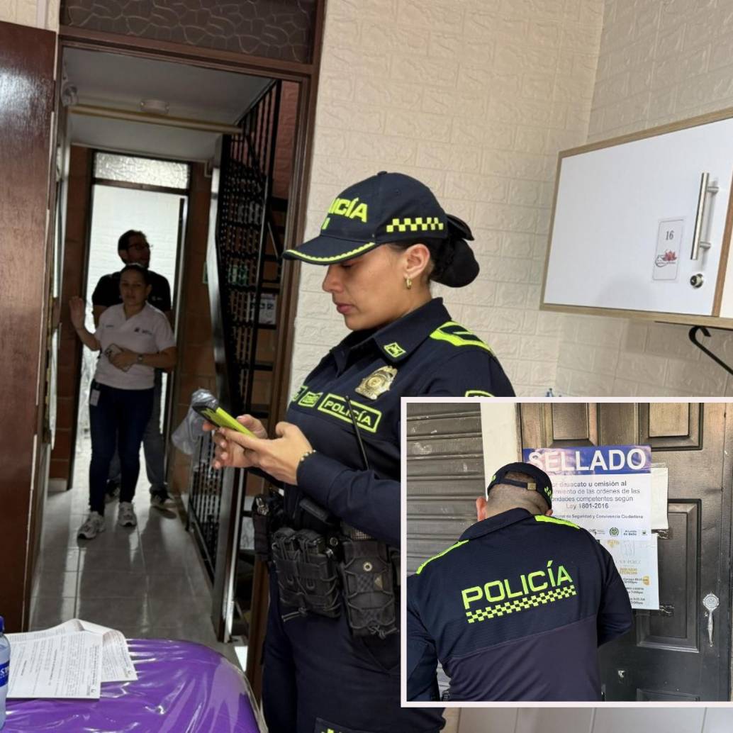 Autoridades bellanitas durante los operativos de control mencionados. FOTO: Cortesía