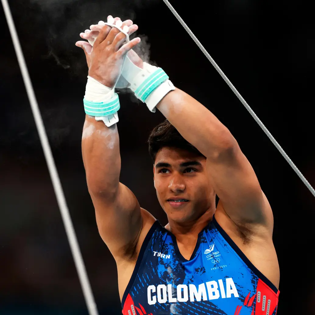 Ángel Barajas, de 19 años de edad, ya goza de respeto entre la élite de la gimnasia artística mundial. FOTO. GETTY