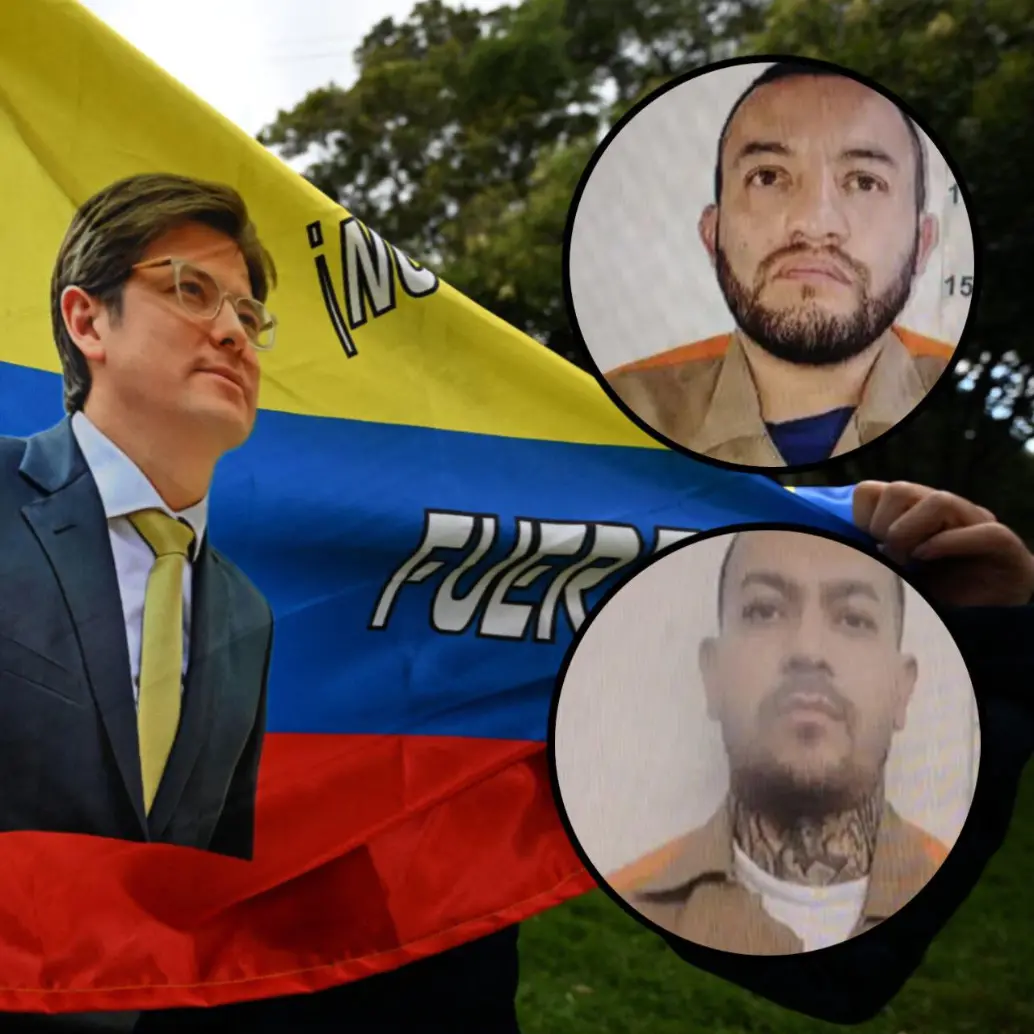 Alias El Costeño y alias El Hermano hacen parte del grupo de procesados por el magnicidio de Miguel Uribe Turbay. Fotos: AFP y cortesía