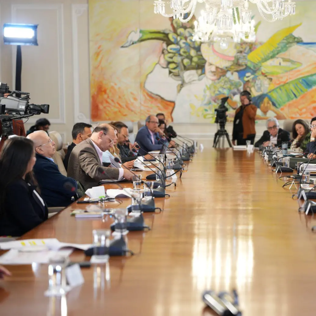 El presidente mostró inconformidad por las cifras de ejecución, las cuales fueron compartidas por Planeación Nacional. Foto: Presidencia