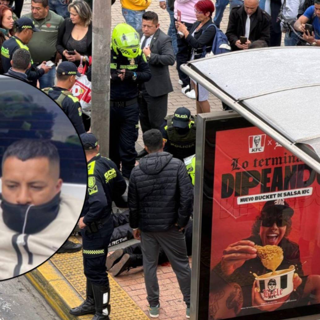 Un tiroteo en el occidente de Bogotá dejó dos capturados, uno de ellos tenía brazalete del Inpec. Fotos: @PasaenBogota