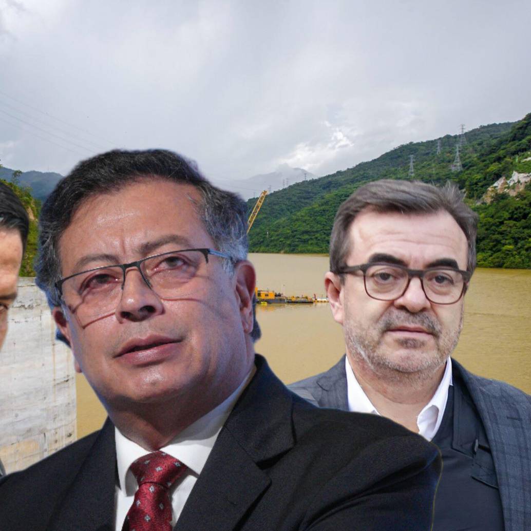 En respuesta a la arremetida del presidente contra hidroeléctricas, congresistas y magistrados, desde la oposición le responden por los escándalos de la UNGRD. En la imagen: Sneyder Pinilla, Gustavo Petro y Olmedo López. Fotos: Juan Antonio Sánchez Ocampo y Colprensa