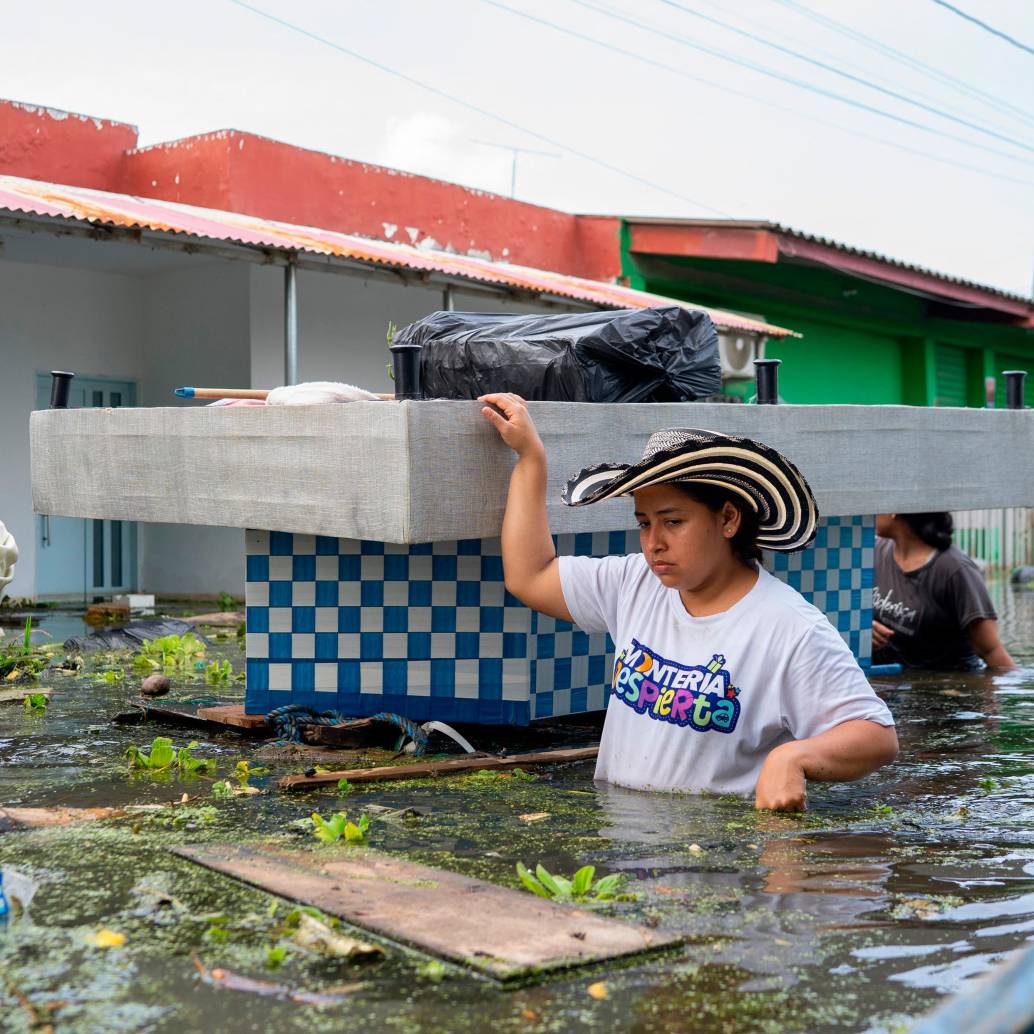 Las inundaciones en Córdoba han afectado a más de 50.000 familias. FOTO: AFP