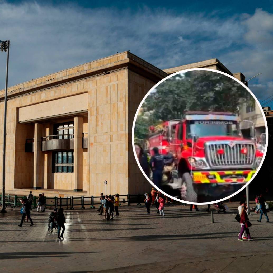 La evacuación del recinto se dio en la carrera 8 con calle 11, en el centro de Bogotá. FOTOS: Colprensa y cortesía