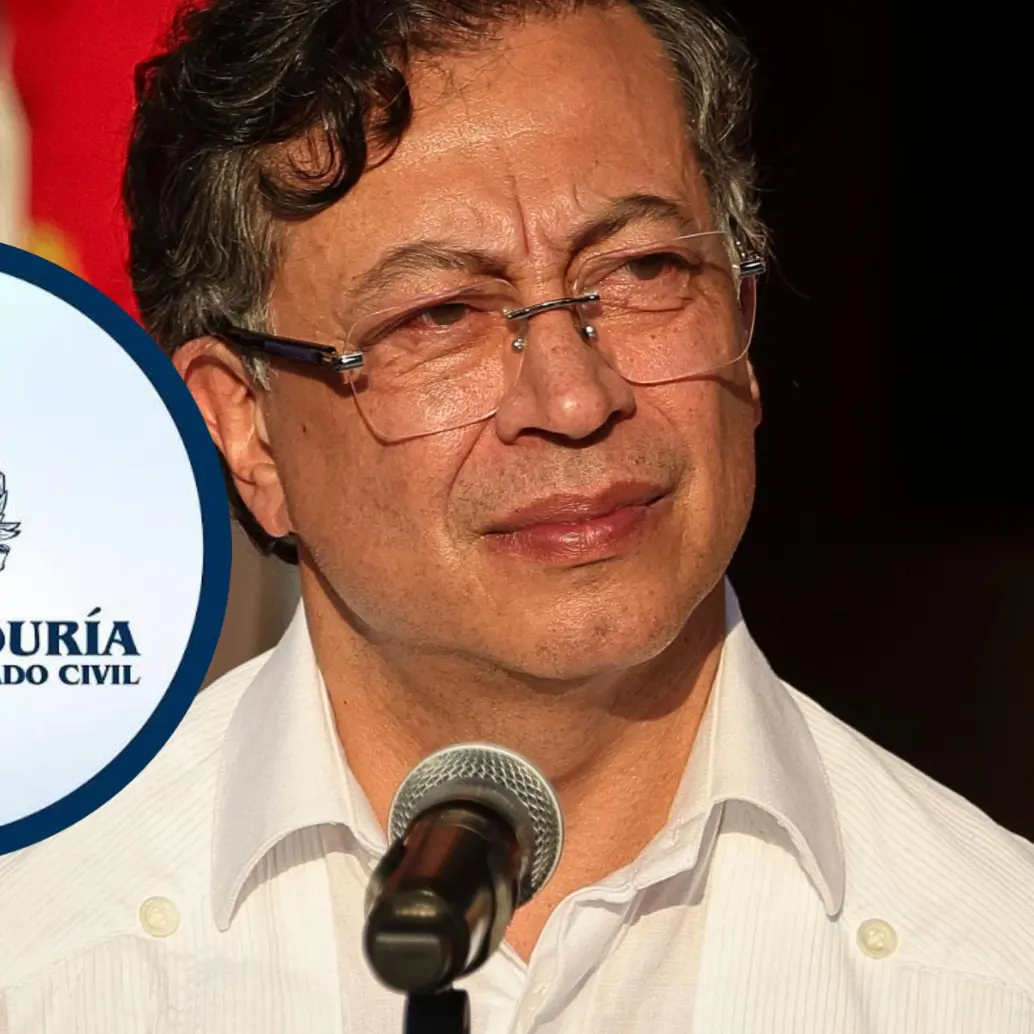 La Registraduría Nacional del Estado Civil respondió de forma categórica al presidente Gustavo Petro, quien denunció en redes sociales que su hijo, Andrés Petro, fue presuntamente suplantado al votar. FOTO: Getty y Registraduría Nacional