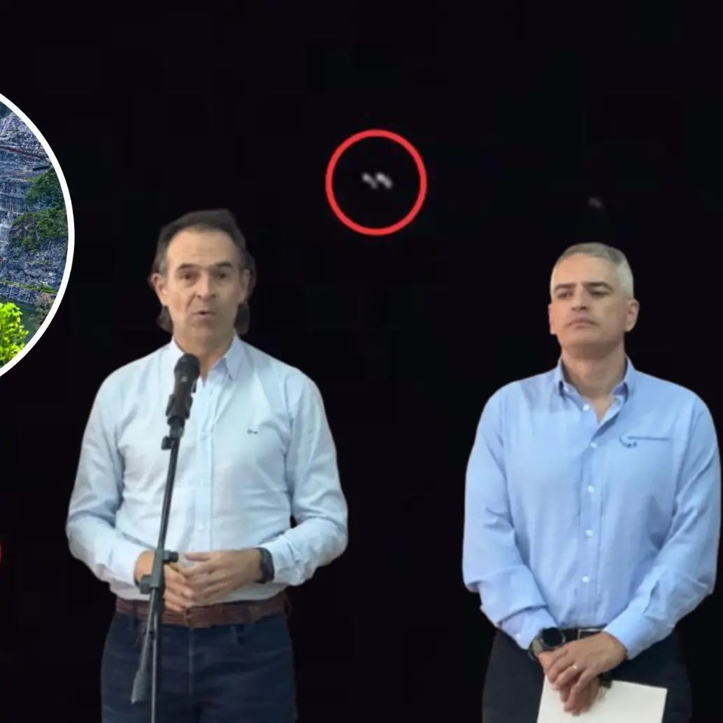 Estos fueron los dos drones que fueron captados sobrevolando Hidroituango en la noche del pasado domingo, situación que despertó las alertas y obligó a cancelar la visita del alcalde, el gobernador y un centenar de periodistas al proyecto. FOTO: <b>CORTESÍA TOMADA DE VIDEO</b>