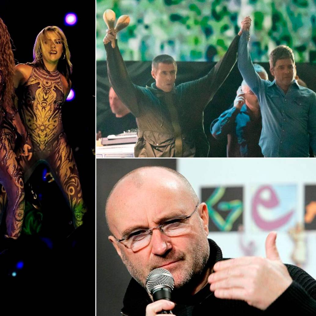 Shakira, Oasis y Phil Collins estaban entre los nominados. FOTOS El Colombiano, Cortesía y AFP