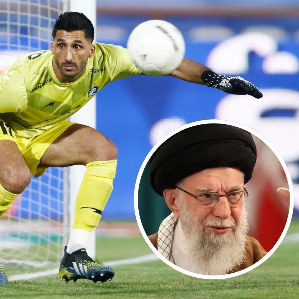 El exguardameta de la selección nacional, Mohammad Rashid Mazaheri, fue encarcelado y aislado tras criticar abiertamente al régimen. FOTO: Getty