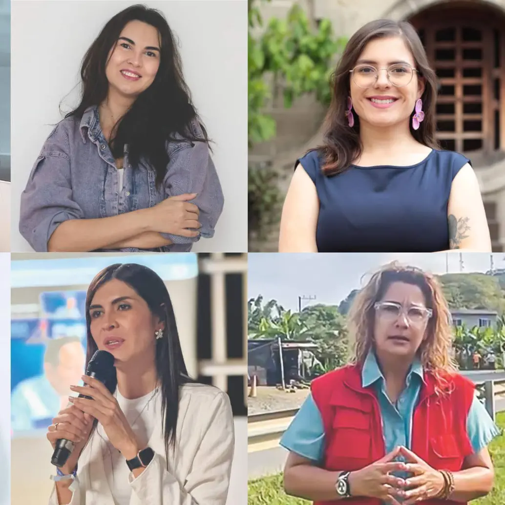 De izquierda a derecha y de arriba a abajo algunas de las candidatas a la Cámara de Representantes por Antioquia: Yulieth Sánchez, Hannah Escobar, Alejandra Sánchez, Verónica Estrada, Marcela Eusse, Yucelly Rincón