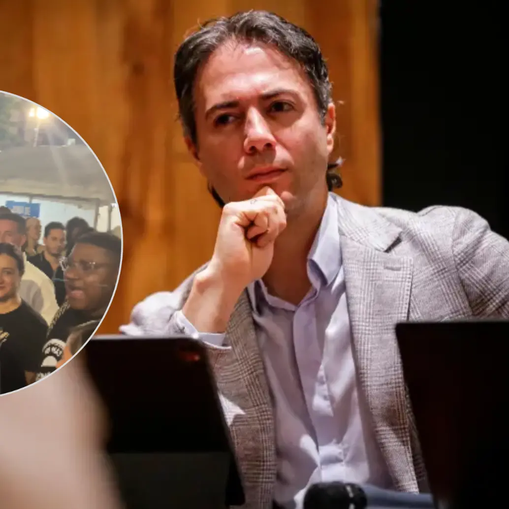 Con gritos e insultos, Daniel Quintero fue recibido en el festival de música Petronio Álvarez. FOTO: COLPRENSA Y REDES SOCIALES 