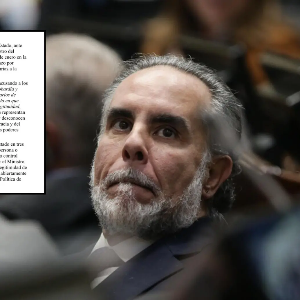 Al ministro del Interior, Armando Benedetti, le cuestionan sus declaraciones sobre el supuesto “silencio” de los magistrados de las altas cortes frente a los anuncios de Estados Unidos de realizar en Colombia una operación similar a la que ejecutó en Venezuela. Foto: Colprensa/Redes Sociales.