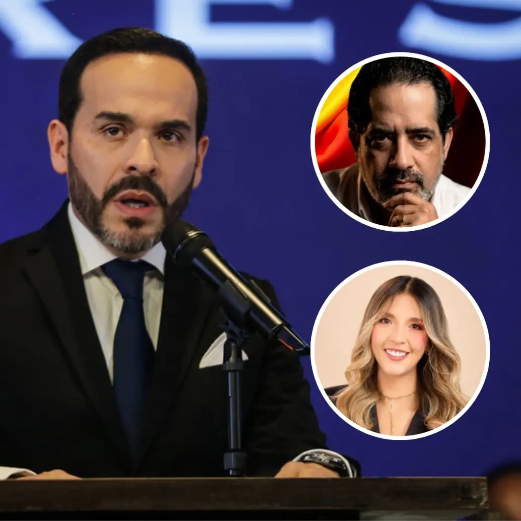 Miller Soto acompañó a Abelardo de la Espriella en campaña. Hasta hace pocos meses, Carolina Gómez era periodista en Red Más Noticias. Foto: Colprensa/Cortesía.