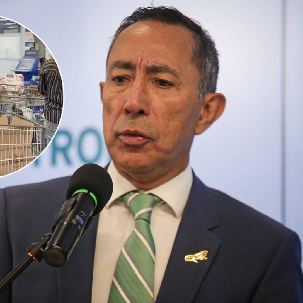 Ricardo Roa, presidente de Ecopetrol, vivió momentos de rechazo en un supermercado en Bogotá. Foto: Colprensa - Cristian Bayona y captura video suministrado a EL COLOMBIANO