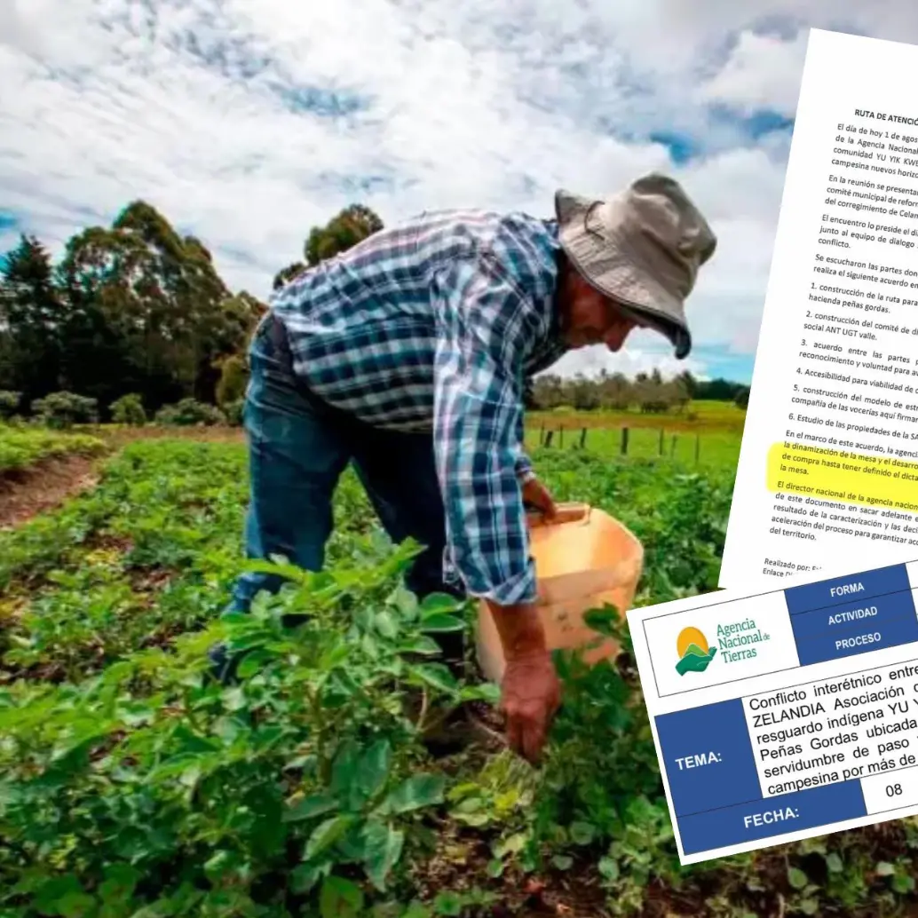 El predio estaría en disputa por parte de comunidades indígenas y campesinas. FOTO: COLPRENSA Y REDES SOCIALES.