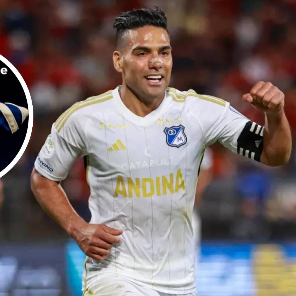 El delantero samario de 39 años y máximo goleador de la Selección Colombia fue anunciado como el séptimo refuerzo de Millos para la Liga BetPlay y Sudamericana. FOTO: Manuel Saldarriaga y redes sociales @falcao
