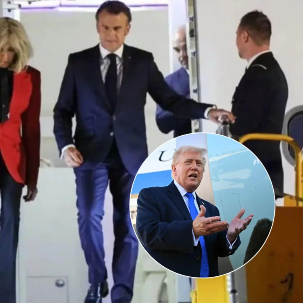 El presidente de Estados Unidos revivió un episodio ocurrido entre el mandatario de Francia, Emmanuel Macron, y su esposa, Brigitte, en medio de una visita a Vietnam. Fotos: captura de video y Getty Images