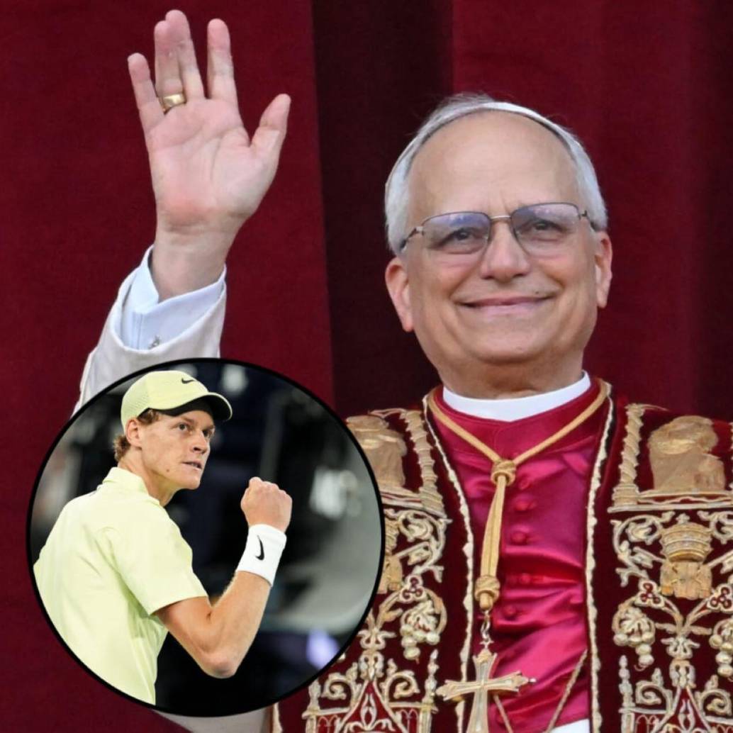 El papa León XIV ha mostrado su afición al tenis, sin embargo, para un partido benéfico no le gustaría enfrentar al italiano Sinner, actual número 1 del mundo. Fotos: Xinhua y Getty Images