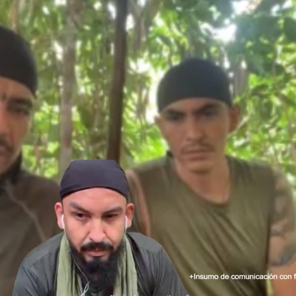 Alias Andrey Avendaño, Jhon Mechas y alias Richard, fueron imputados por crisis de orden público en Catatumbo. Foto: Fiscalía.