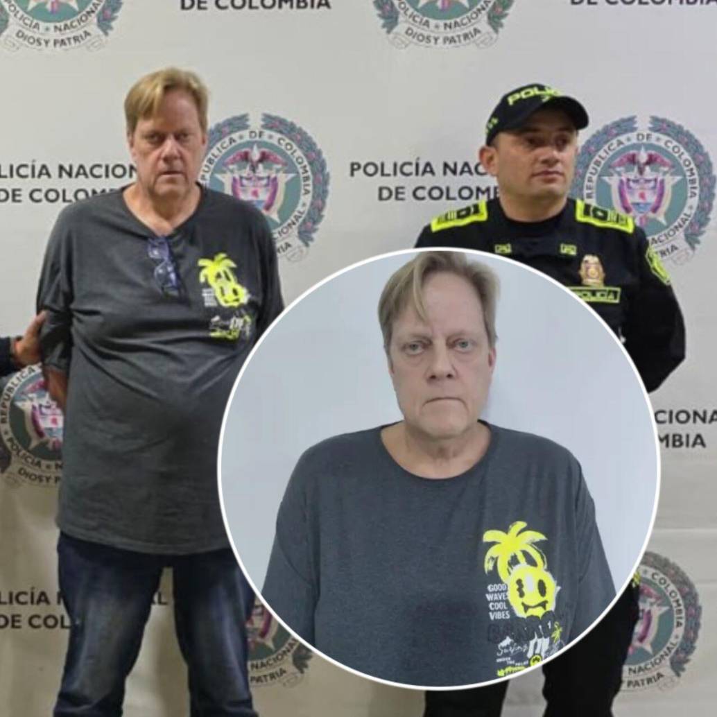 Jurgen Lubke fue capturado en Colombia y ahora espera que se completen los trámites para ser extraditado a Europa. Foto: Policía de Quindío
