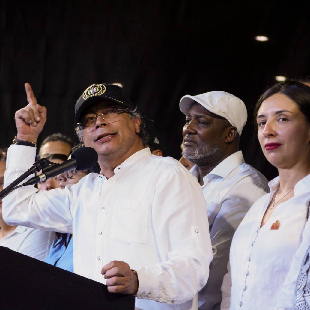 El presidente Gustavo Petro en un evento en Cali.