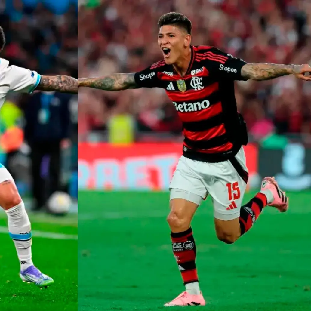 Duván Vergara y Jorge Carrascal buscarán sus primeros goles en esta edición de la Copa Libertadores y ser héroes para sus equipos. Foto: Getty