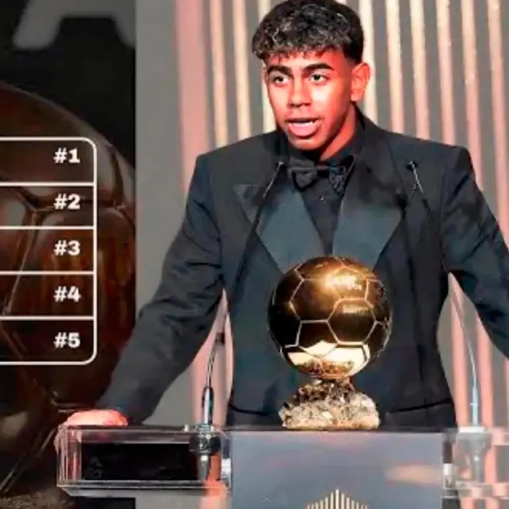 El futbolista español Lamine Yamal, de 18 años, es uno de los grandes favoritos para ganar el Balón de Oro. FOTO: TOMADA DEL X DE @madrid_total2