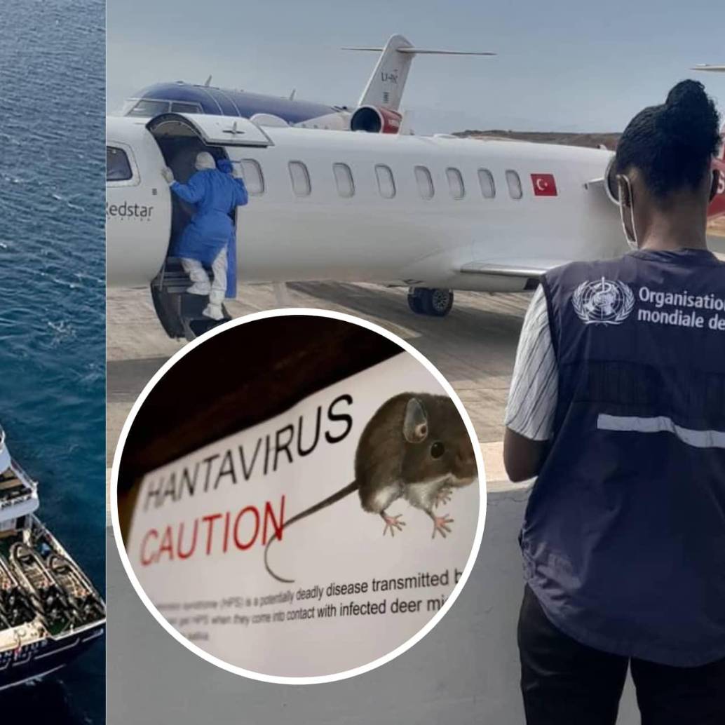 Evacuados del MV Hondius permanecen hospitalizados en Europa mientras el crucero, con pasajeros de 23 nacionalidades, navega hacia Tenerife. Foto: Getty / OMS / AFP