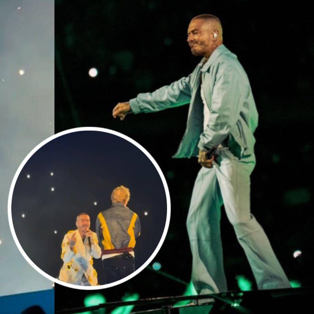 Ed Sheeran fue la gran sorpresa internacional en el concierto de J Balvin que estuvo marcado por la nostalgia y la presencia de artistas internacionales. Fotos: Sencia Bogotá y captura de videos