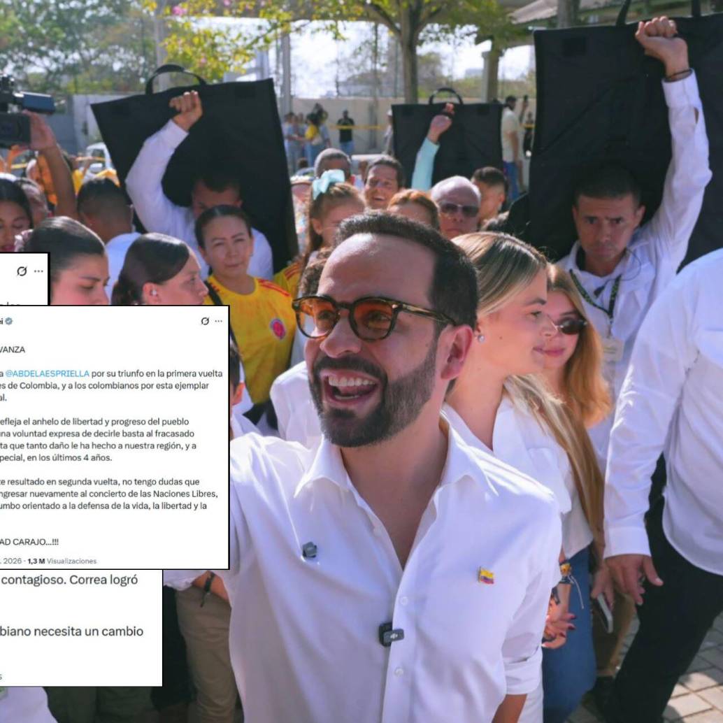 El candidato Abelardo de la Espriella recibió varios apoyos de líderes de otras naciones. Fotos: AFP y capturas de X