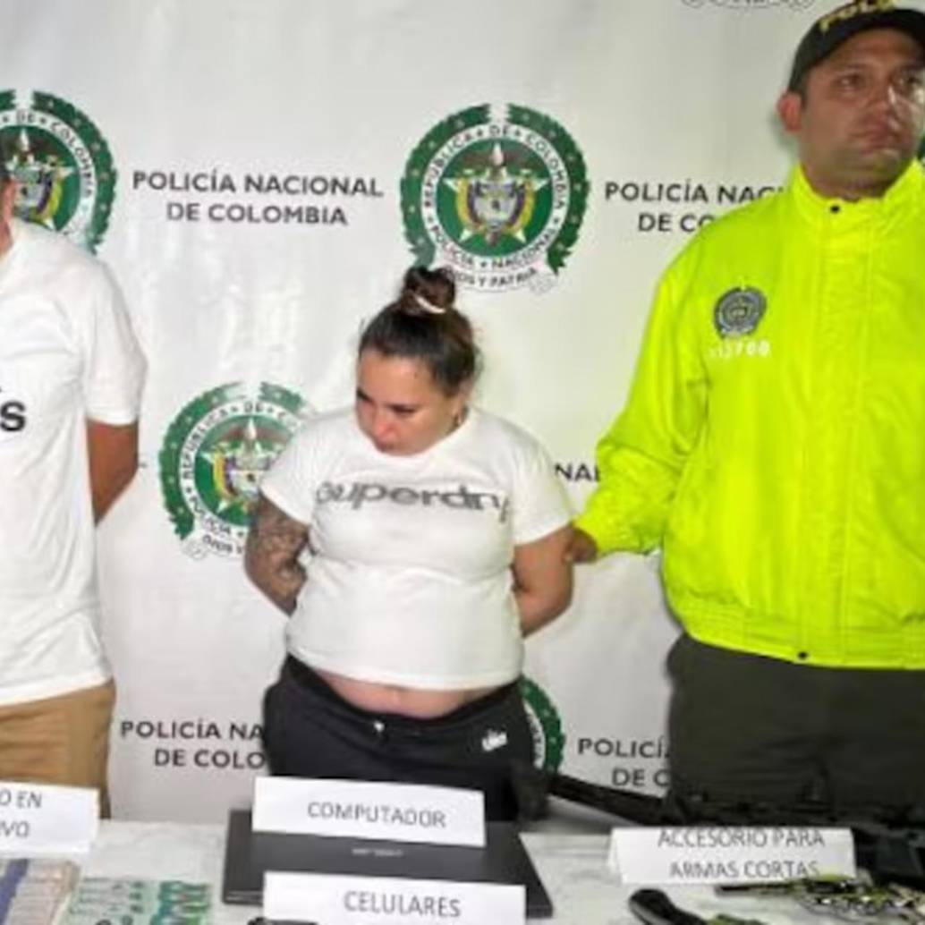 Kirly Dayanna Solano Hernández, conocida con el alias de ‘La Burra’, fue capturada el pasado mes de mayo por las autoridades de Santander. FOTO: POLICÍA METROPOLITANA DE BUCARAMANGA