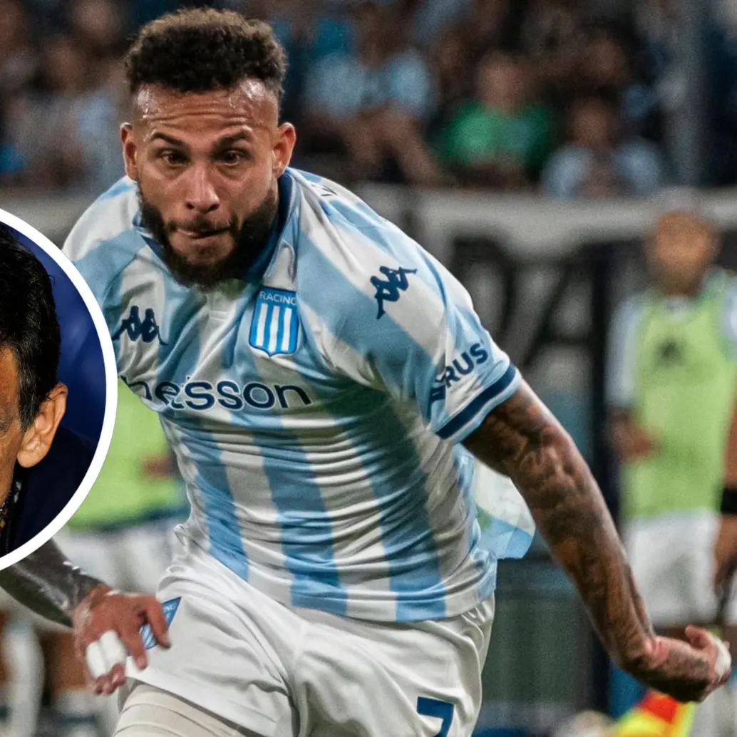 El exjugador del América de Cali, aseguró que se sintió “inspirado” tras el golazo de Juanfer Quintero, por lo que después decidió ingresar por sí mismo. FOTO: Tomada de redes sociales @RacingClub y Getty
