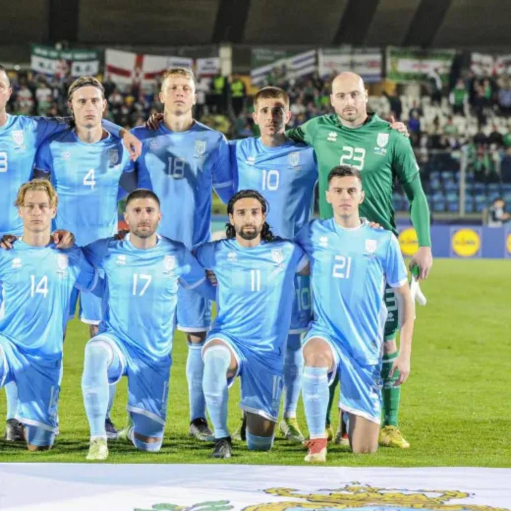 La Selección de San Marino ocupa el último lugar del escalafón Fifa (210) y con solo tres victorias en 219 partidos oficiales FOTO: Tomada de redes sociales @SanMarinoTeam