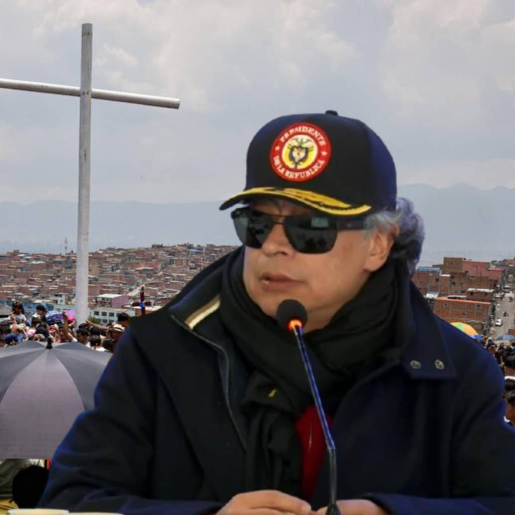 El presidente Gustavo Petro aseguró que un sacerdote estaría influenciando a sus feligreses. Foto: Colprensa y captura de video