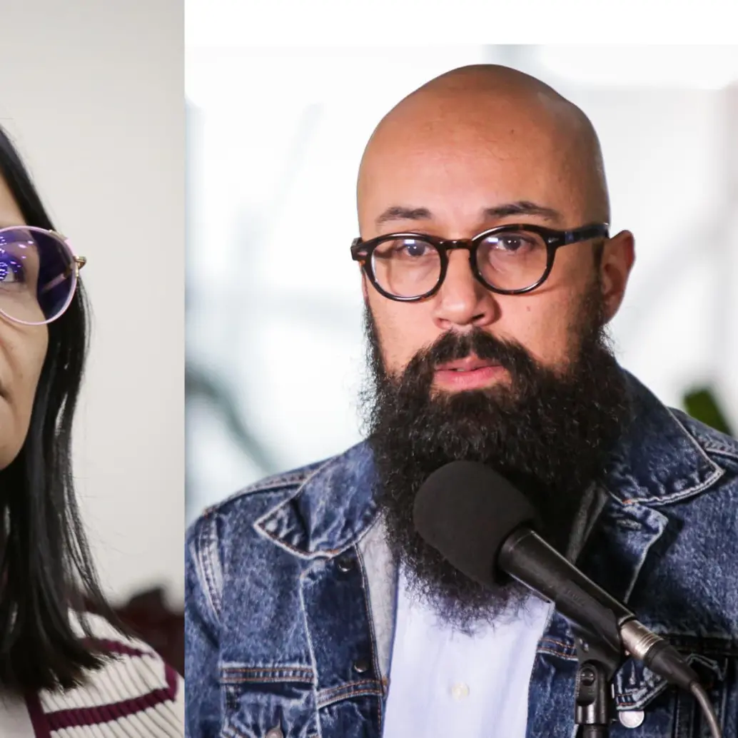 Angie Rodríguez directora del DAPRE y Carlos Carrillo, director de la UNGRD. Foto: Colprensa