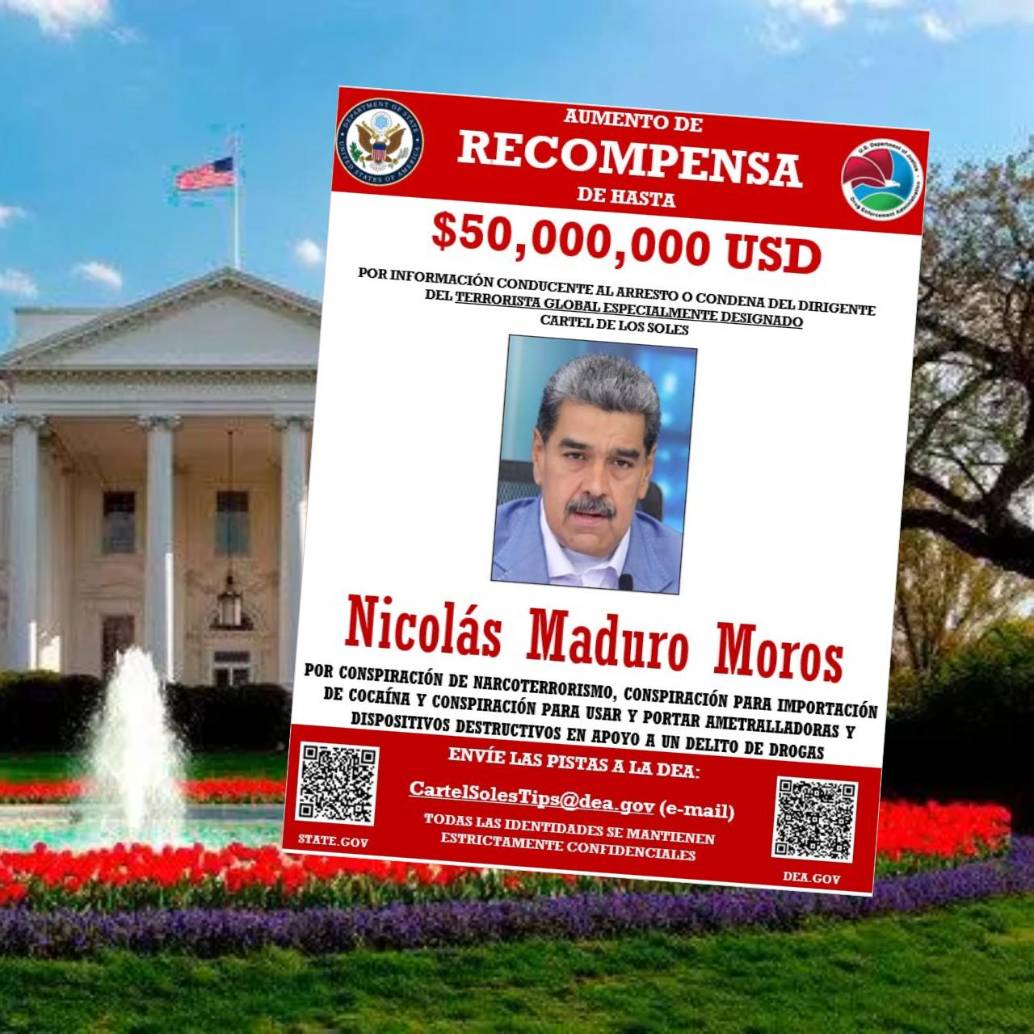 Así son los panfletos que Estados Unidos habría diseñado para tirarlo sobre Caracas. FOTO: AFP Y REDES SOCIALES